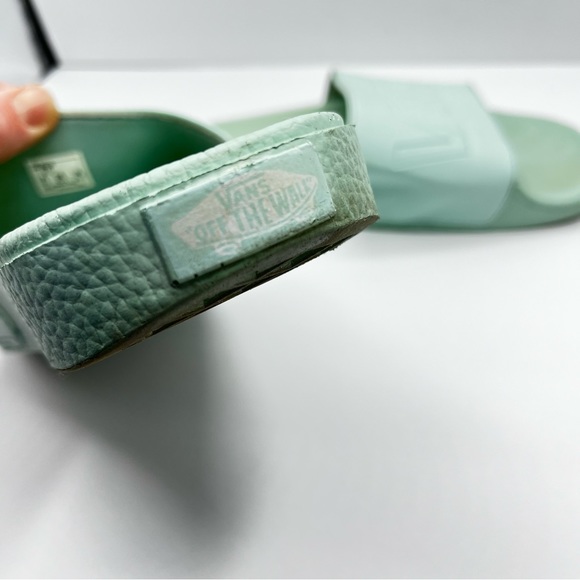 Vans Slip On Mint Green Slides Size 9 Women’s - Picture 8 of 13